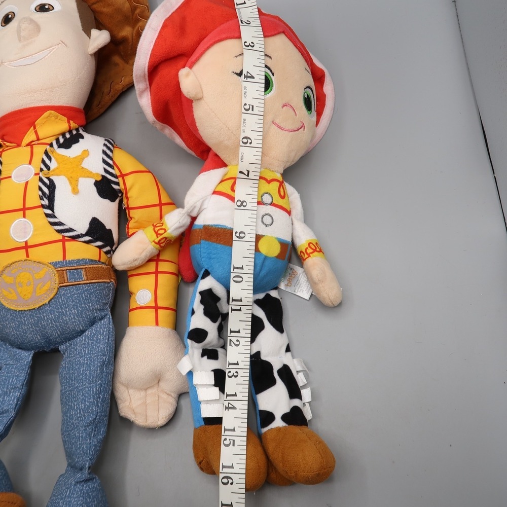 Disney Toy Story 25" Woody And 16" Jesse Plush Soft Doll Stuffed Lot Set - Picture 4 of 9